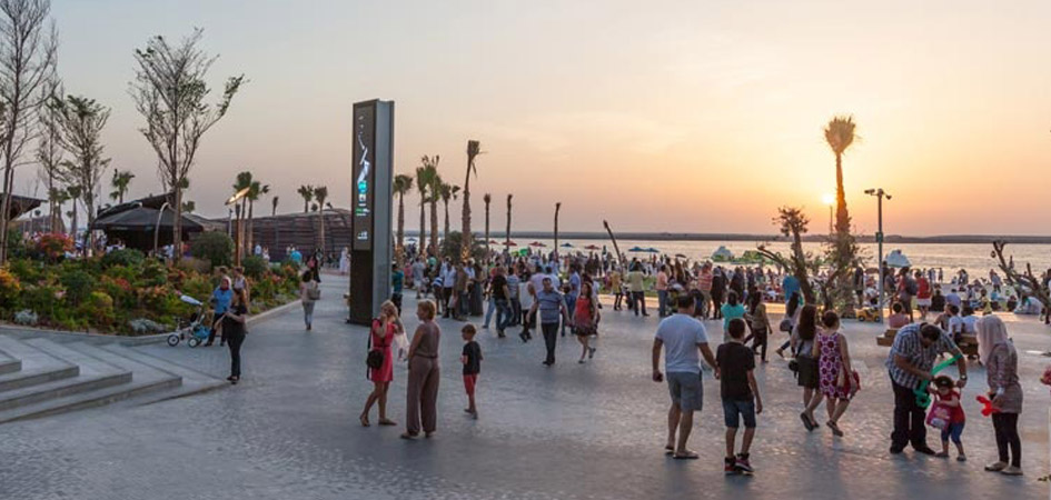 A busy day in The Beach JBR
